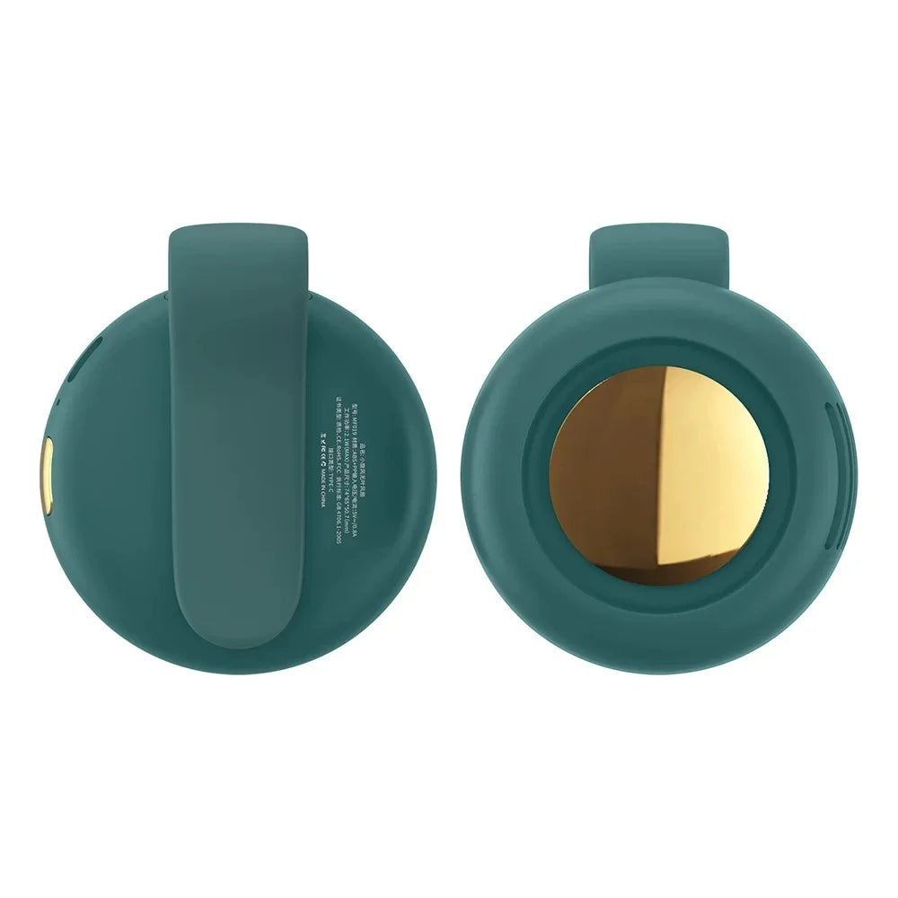 PocketBreeze clip-on bladeless mini fan, compact and portable
